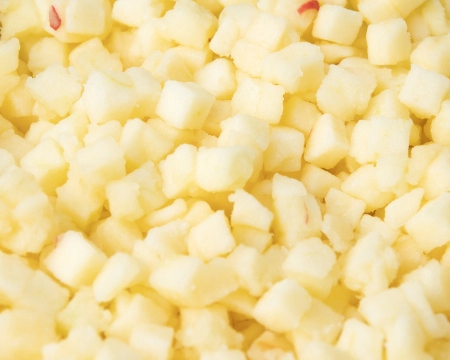 Яблоко кубик замороженное, 250 грамм