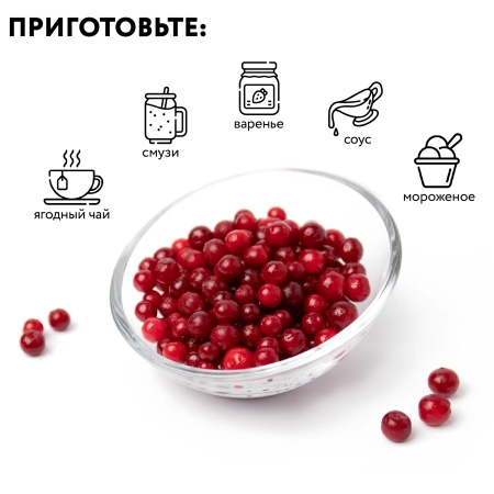 Брусника замороженная 250 гр. в прозрачной коробочке Брусника замороженная 250 гр. в прозрачной коробочке