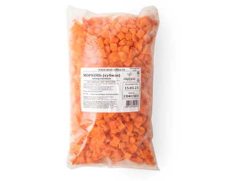 Морковь резаная, п/п пакет 1 кг