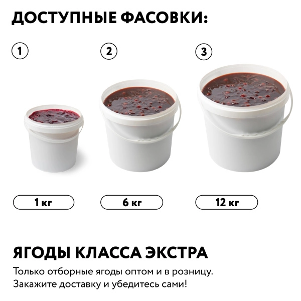 Варенье на фруктозе "Ягодное ассорти", ведро 1 кг