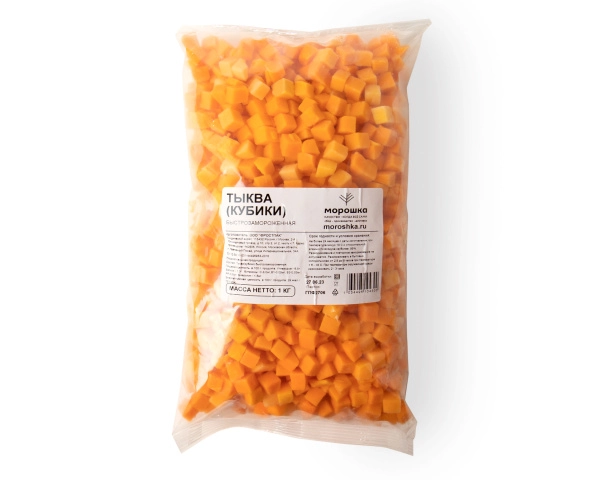 Тыква кубик 1 кг. п/п пакет