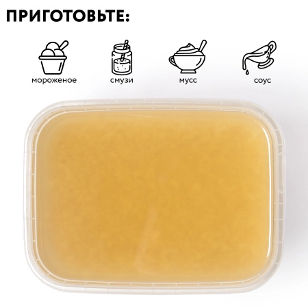 Пюре фруктовое быстрозамороженное "Имбирь", с сахаром, 1 кг Пюре фруктовое быстрозамороженное "Имбирь", с сахаром, 1 кг