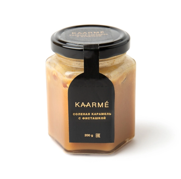 Карамель мягкая соленая с фисташкой, KAARME, 200 гр