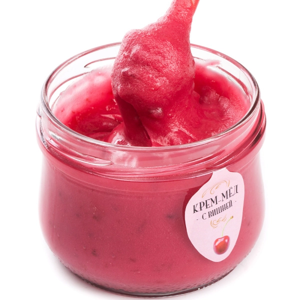 Крем-мед с вишней 250гр