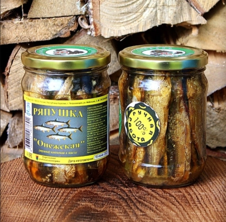 Ряпушка холодного копчения в масле, 500 г