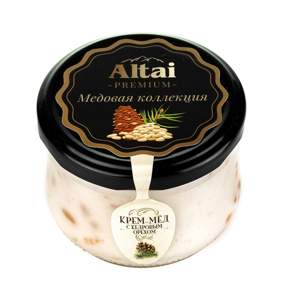 Крем-мед с кедровым орехом 250гр
