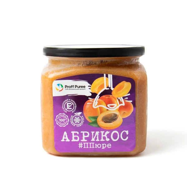 Фруктовое пюре замороженное "Proff Puree", абрикос, 500 грамм