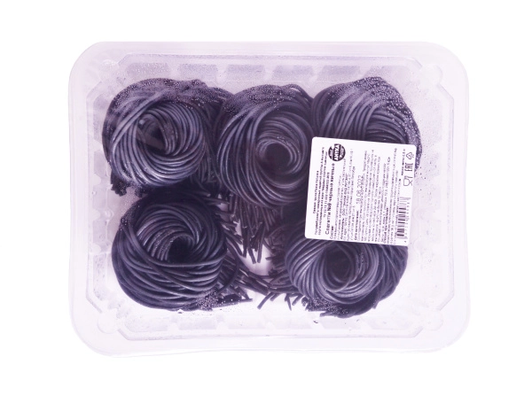 Паста "Спагетти №9" черная, яичная, свежая 500 гр