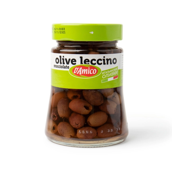 Оливки "Леччино" без косточки "D'Amico", 290 гр