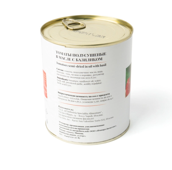 Томаты вяленые в масле с базиликом "Antica Napoli" I.S.A., 750 гр