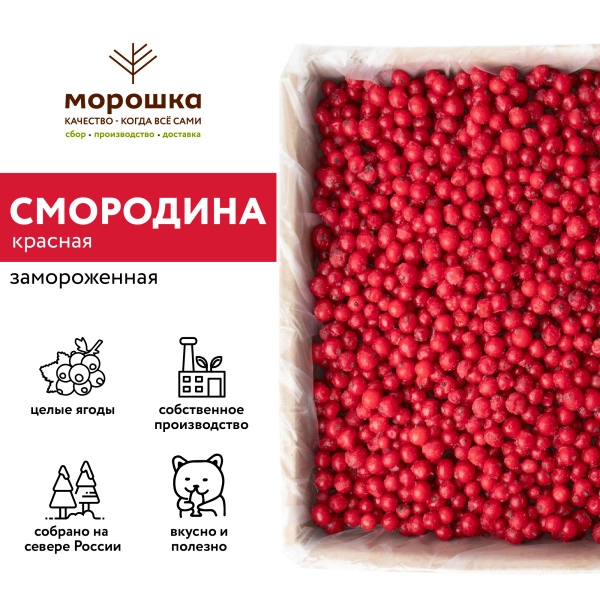 Смородина красная замороженная 250гр.