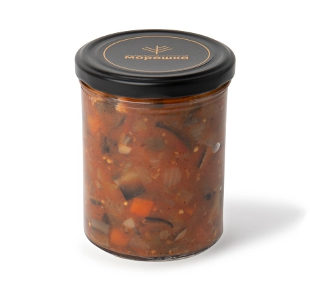 Закуска овощная с лесными грибами. Баклажаны с подосиновиками, 0,43 л