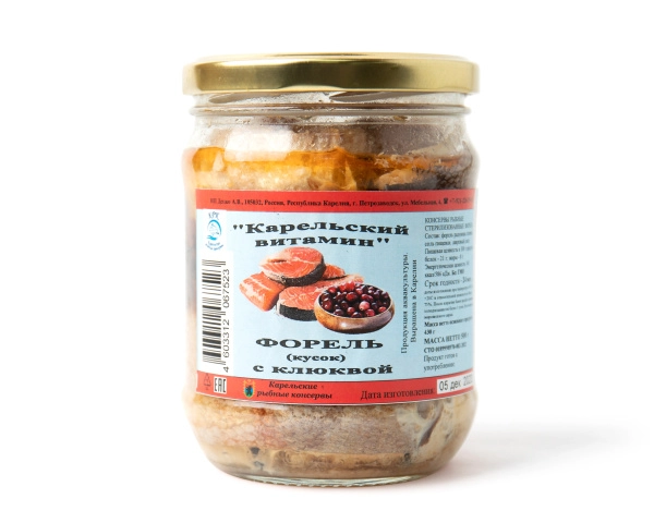 Форель с клюквой "Карельский витамин", 500 г