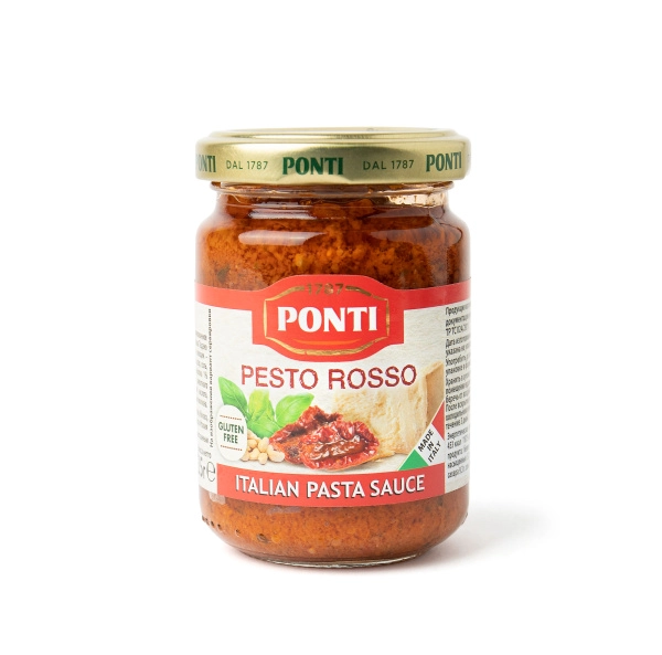 Соус Песто PONTI "Pesto Rosso" с томатами, 135 гр