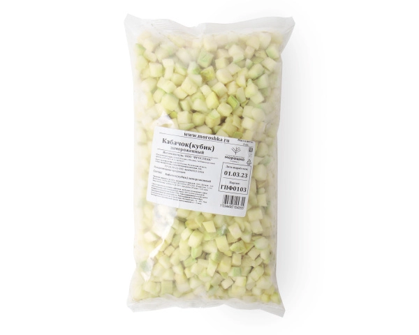 Кабачок кубик 1 кг. п/п пакет