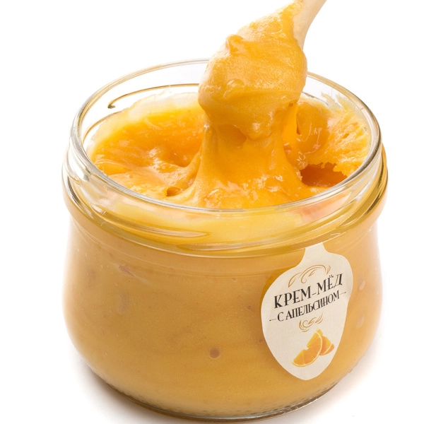 Крем-мед с апельсином 250гр
