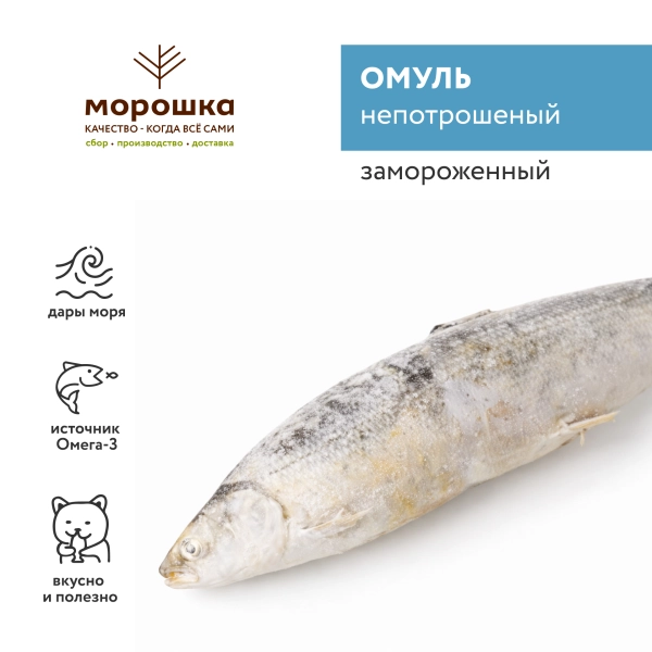 Омуль замороженный, непотрошеный