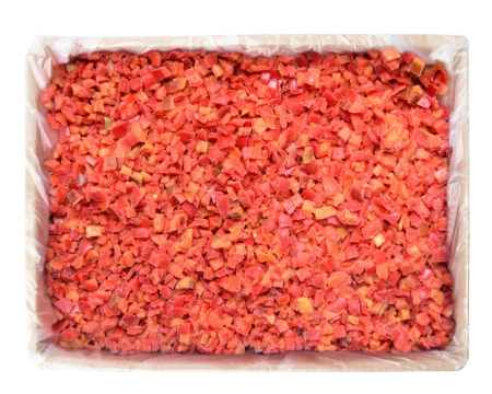 Перец красный кубик, 10 кг