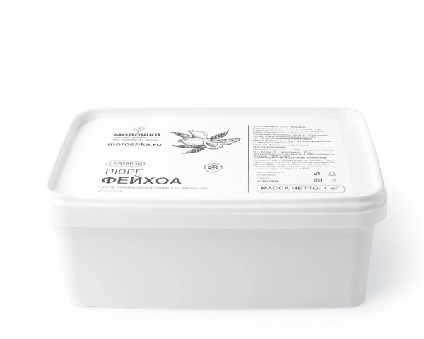 Пюре фруктовое быстрозамороженное "Фейхоа", с сахаром, 1 кг