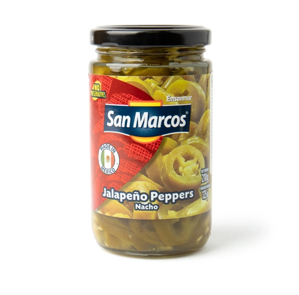 Перец Халапеньо маринованный резаный, 210 гр
