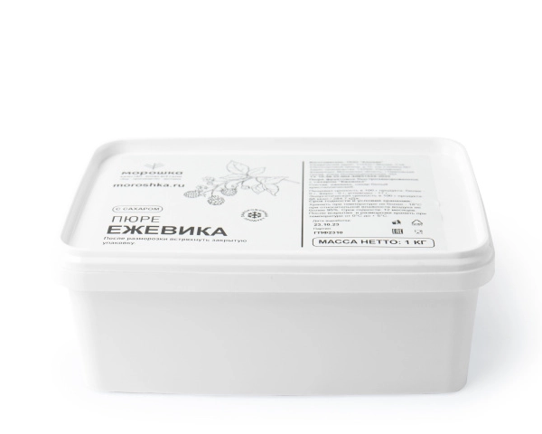 Пюре фруктовое быстрозамороженное "Ежевика", с сахаром, 1 кг