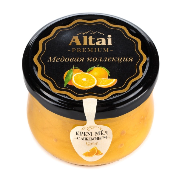 Крем-мед с апельсином 250гр