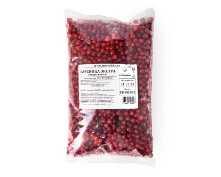 Брусника замороженная 1 кг. п/п пакет
