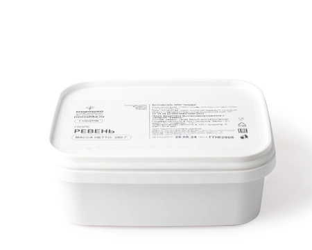 Пюре фруктовое быстрозамороженное "Ревень", с сахаром, 250 грамм