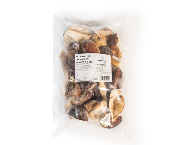 Гриб белый половинки 6-9 см, 1 кг