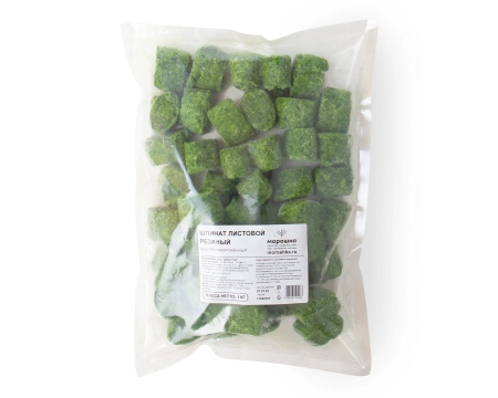 Шпинат резаный быстрозамороженный, 1кг
