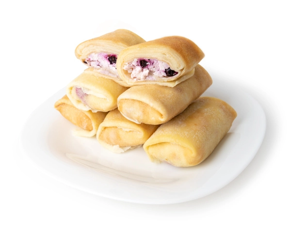 Блинчики ручной лепки с творогом и черной смородиной, 500 г