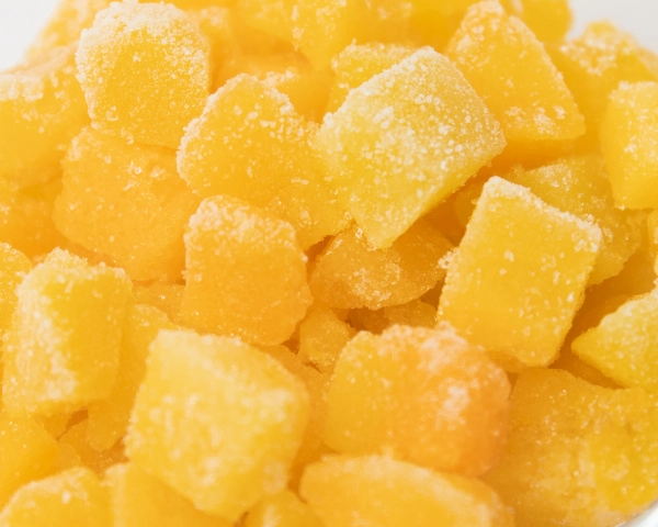 Персик кубик замороженный 10 кг. коробка