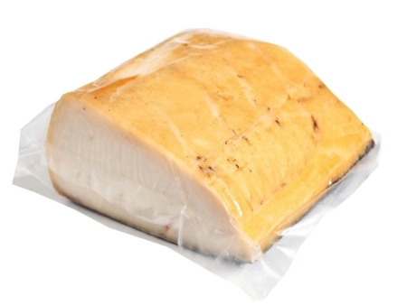 Масляная рыба холодного копчения на коже, замороженная