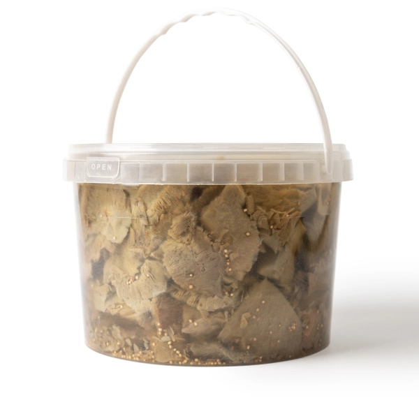 Груздь настоящий соленый резаный, 3,2л