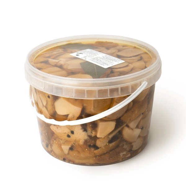 Белый гриб соленый резаный, 3,2л