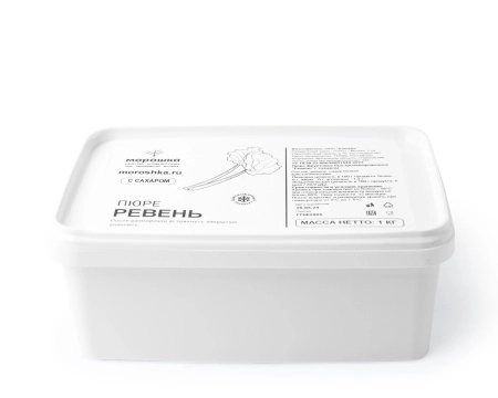 Пюре фруктовое быстрозамороженное "Ревень", с сахаром, 1 кг