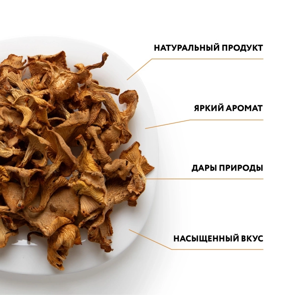 Лисичка сушеная "Экстра", 100 грамм