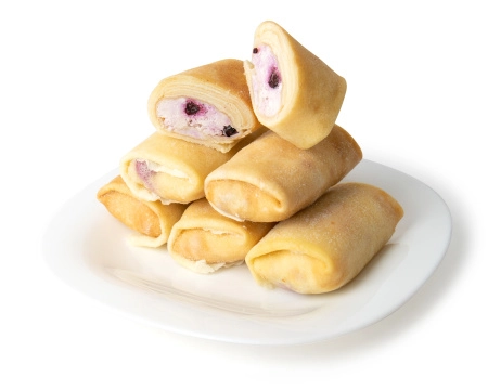 Блинчики ручной лепки с творогом и черной смородиной, 500 г