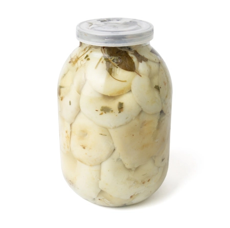 Груздь белый осиновый соленый, целый, Уральский, 2 л