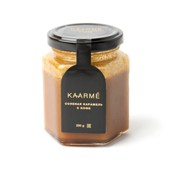 Карамель мягкая соленая с кофе, KAARME, 200 гр