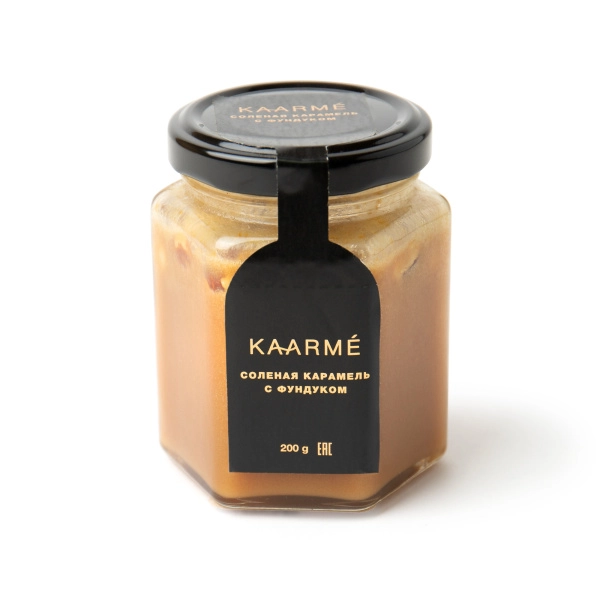 Карамель мягкая соленая с фундуком, KAARME, 200 гр