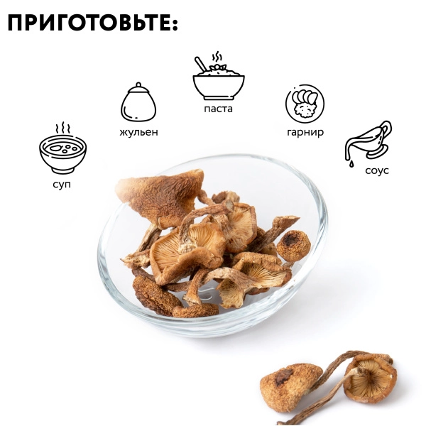 Опята сушеные, 200 грамм