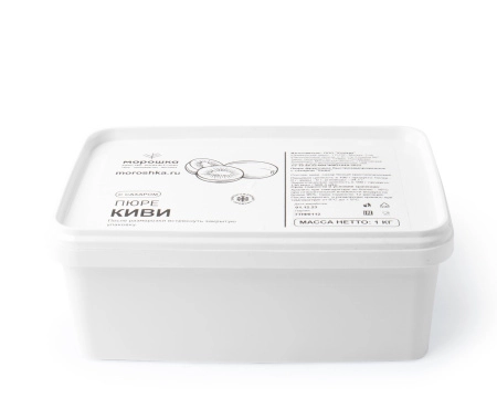 Пюре фруктовое быстрозамороженное "Киви", с сахаром, 1 кг