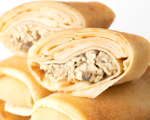 Блинчики ручной лепки с курицей и грибами, 500 г