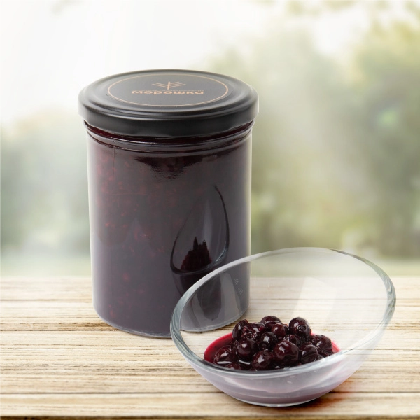 Чёрная смородина мочёная в собственном соку, 0,43 л Чёрная смородина мочёная в собственном соку, 0,43 л