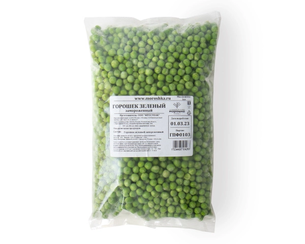Горошек зеленый 1 кг. п/п пакет