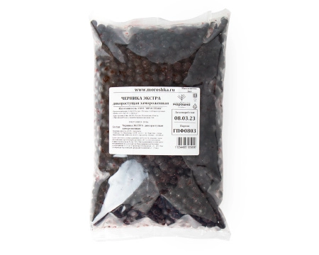 Черника дикорастущая замороженная 1 кг. п/п пакет