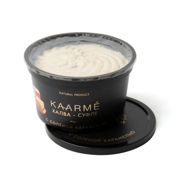 Халва подсолнечная с соленой карамелью, KAARME, 200 гр