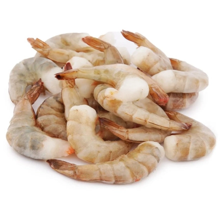 Креветки тигровые очищенные с хвостом б/г 16/20, 2 кг