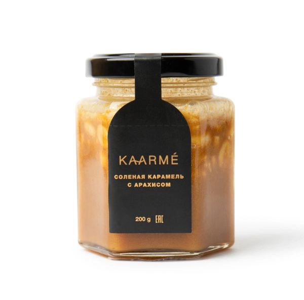 Карамель мягкая соленая с арахисом, KAARME, 200 гр